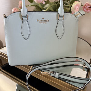 Kate Spade New York Darcy Small Satchel Crossbody in Blue Glow Mist NWT Wkr00438